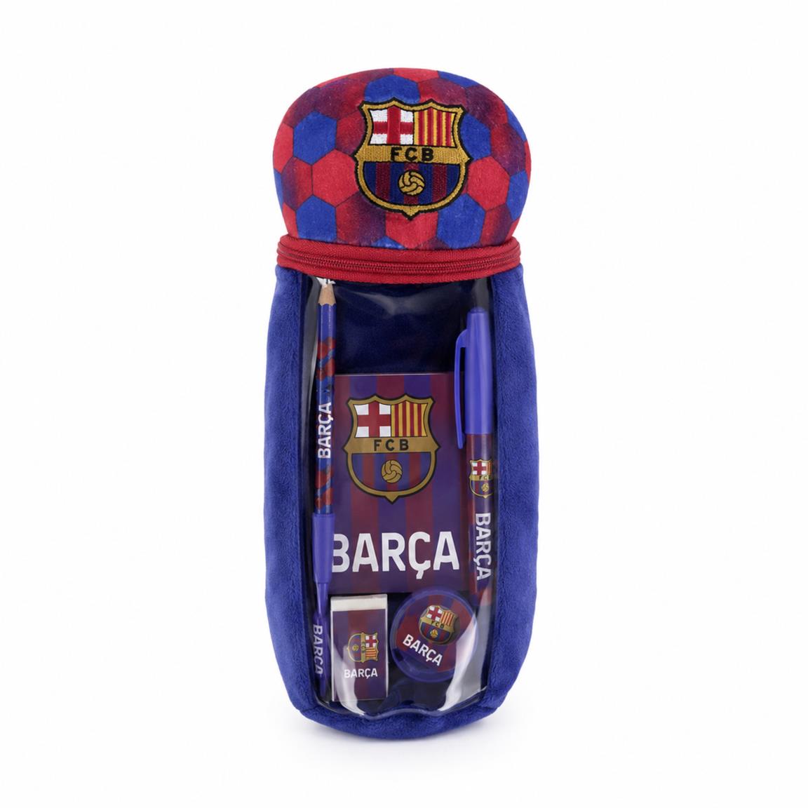 Estuche portatodo peluche fc barcelona