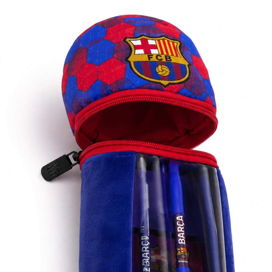 Estuche portatodo peluche fc barcelona