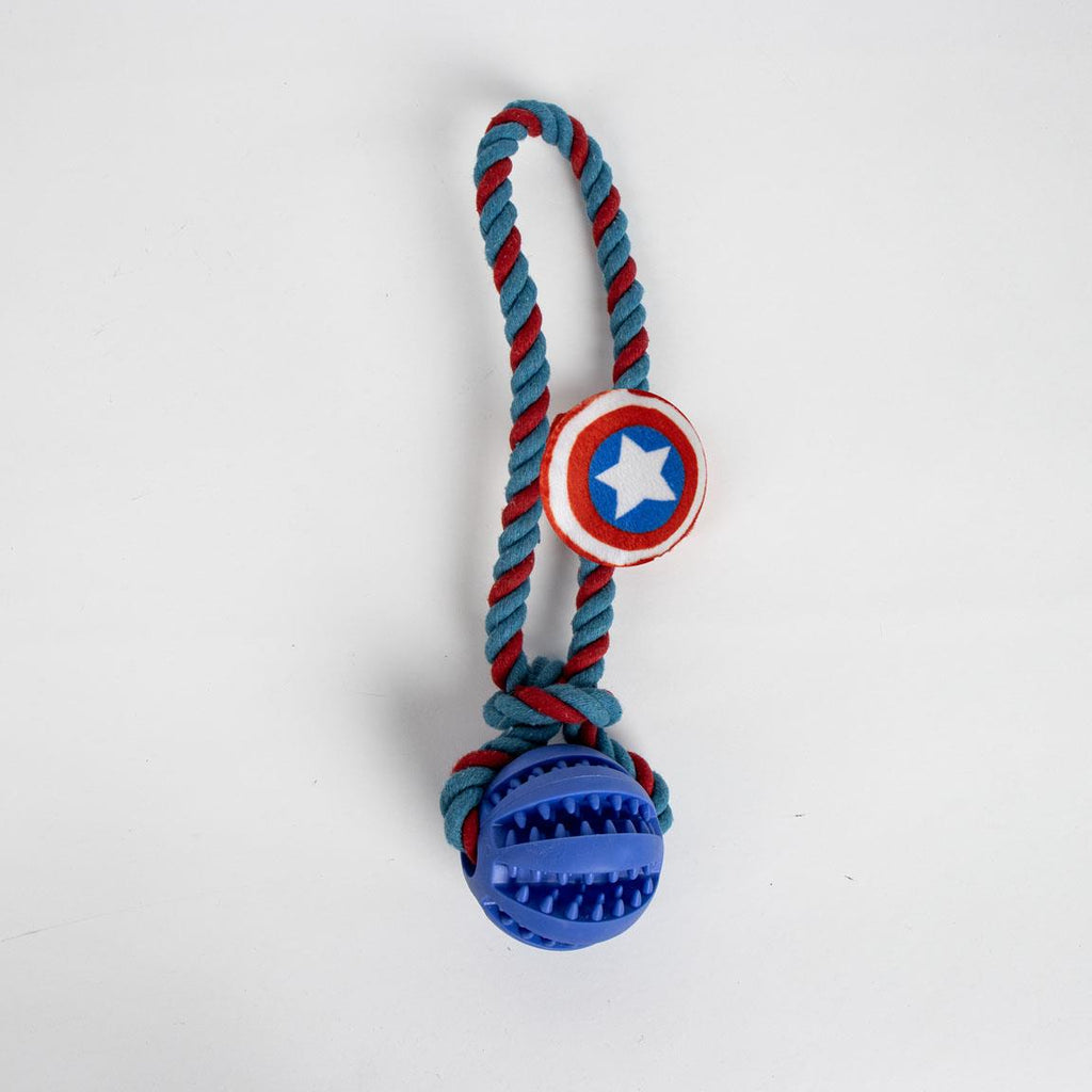 Juguete para perro cuerda avengers capitan america