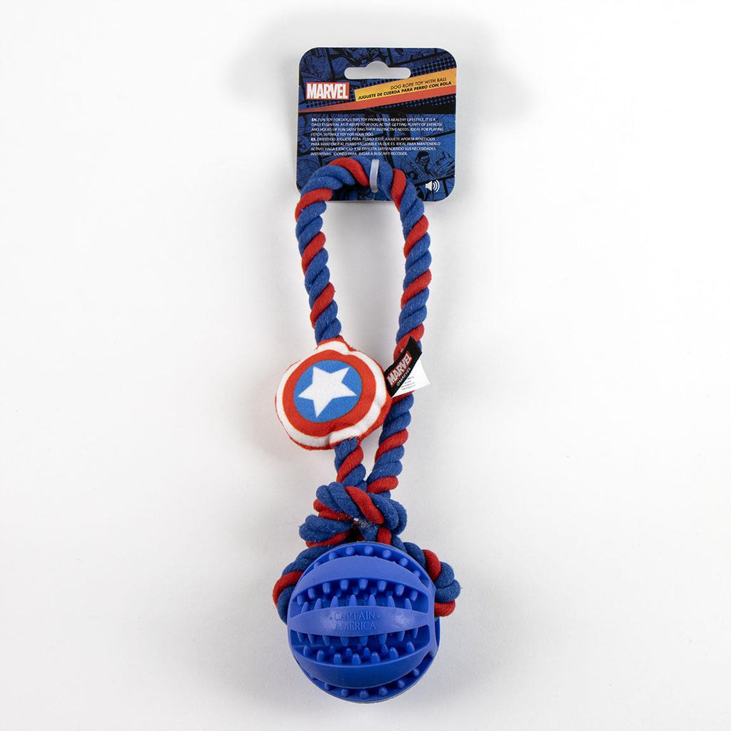 Juguete para perro cuerda avengers capitan america