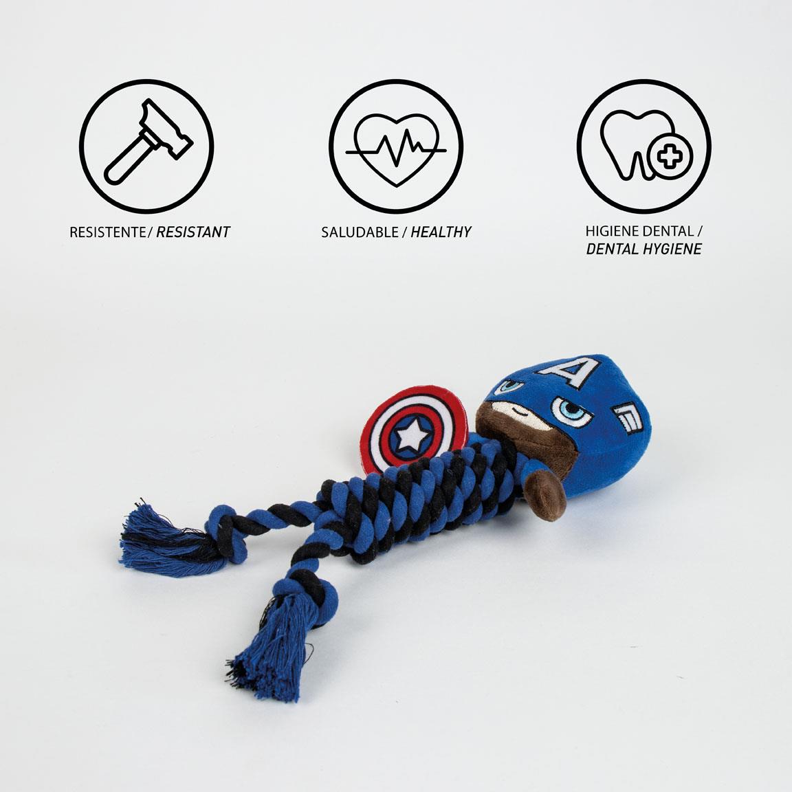 Mordedor para perro cuerda marvel