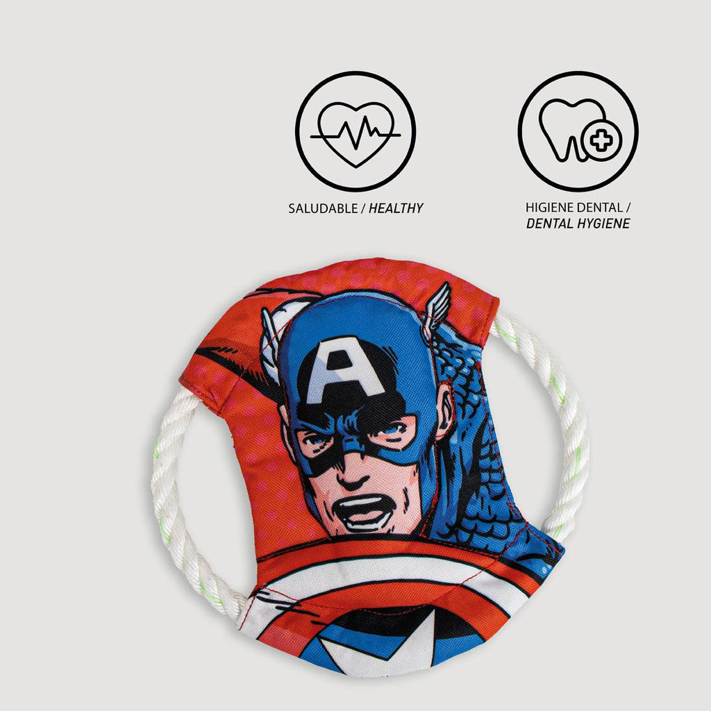 Frisbee para perro cuerda marvel