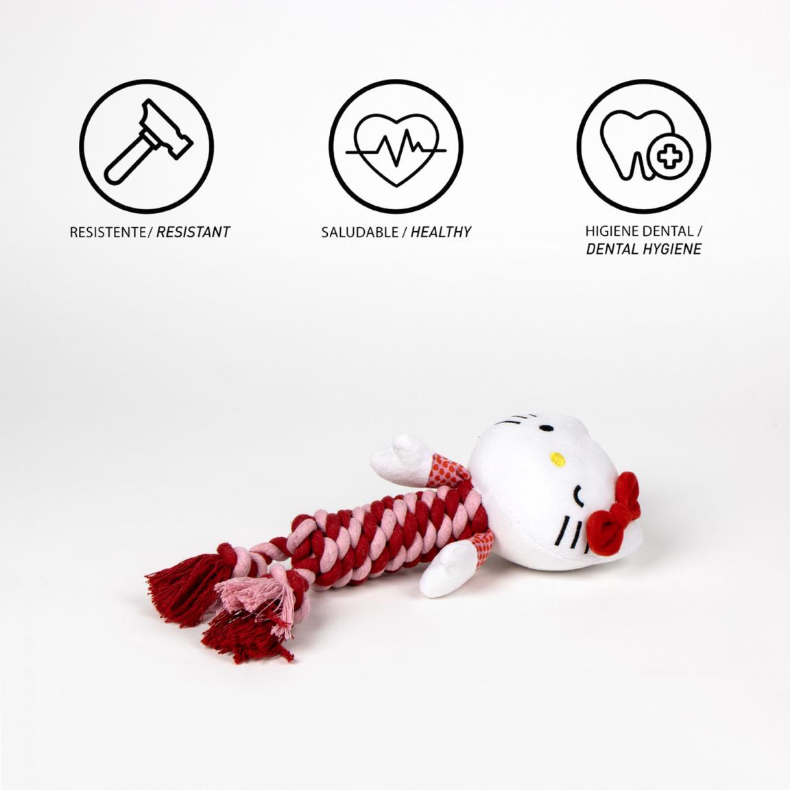 Mordedor para perro cuerda hello kitty