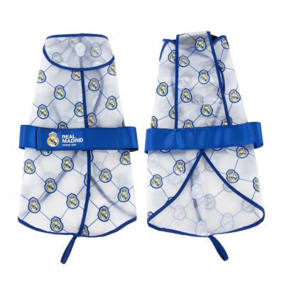 Impermeable ajustable para perro ajustable real madrid