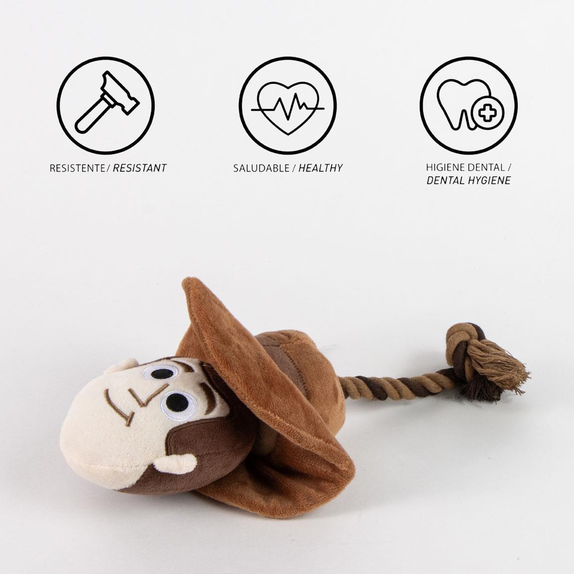 Cuerda dental para perro peluche toy story