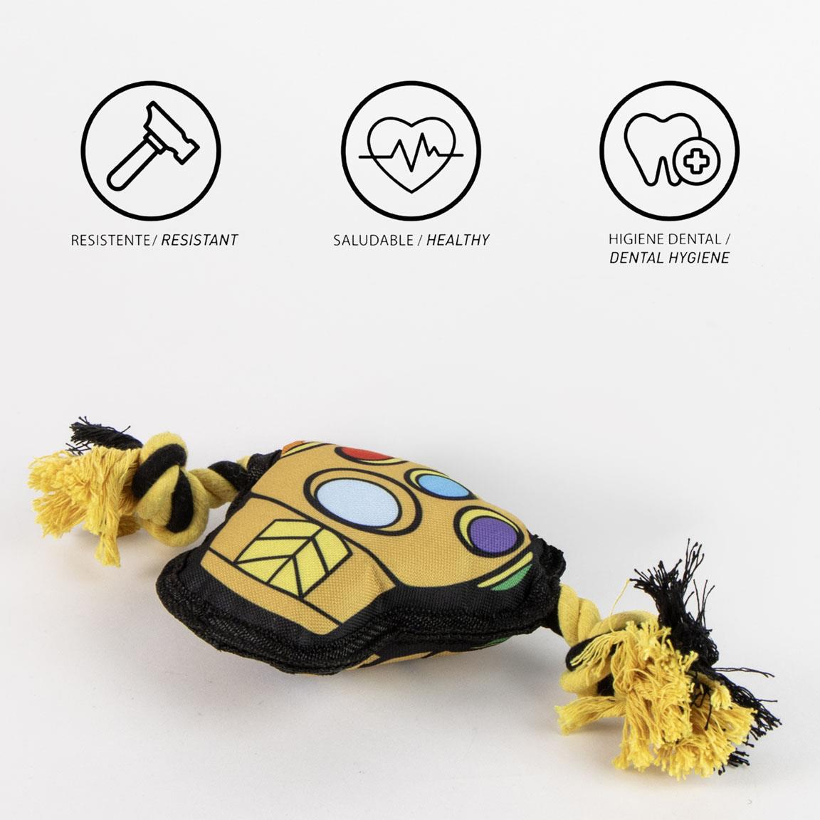 Cuerda dental para perro juguete marvel