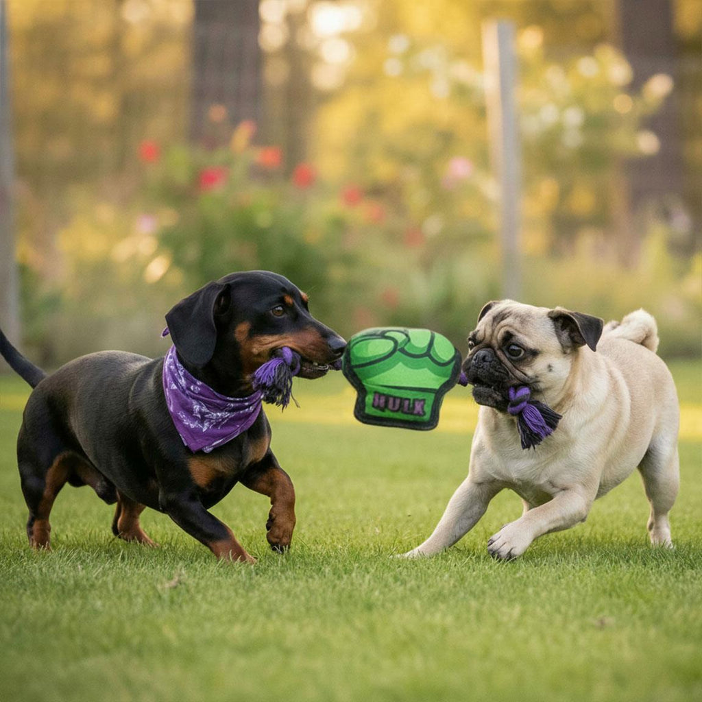Cuerda dental para perro juguete marvel