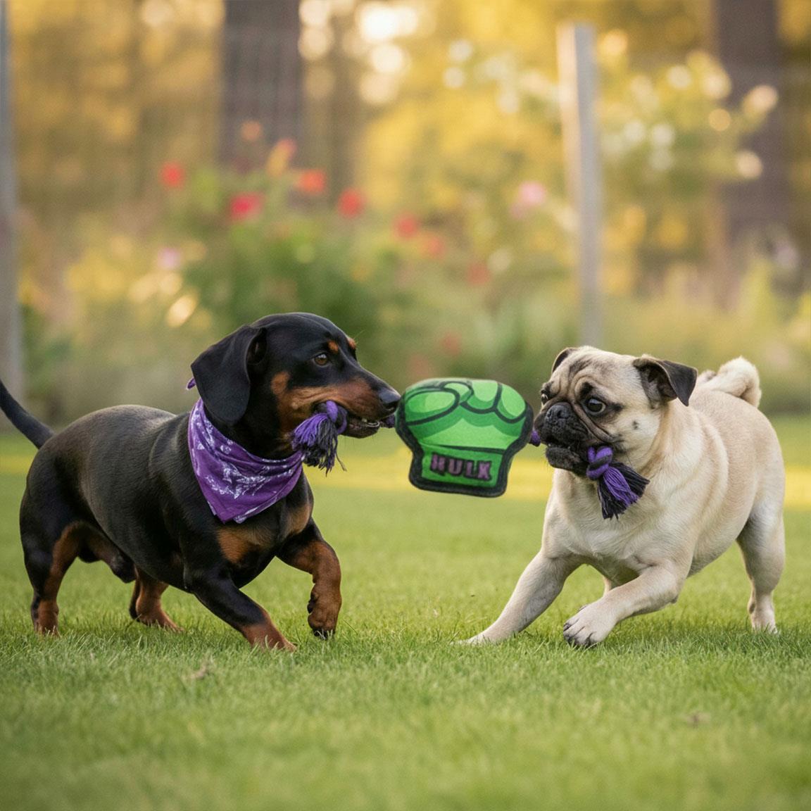 Cuerda dental para perro juguete marvel