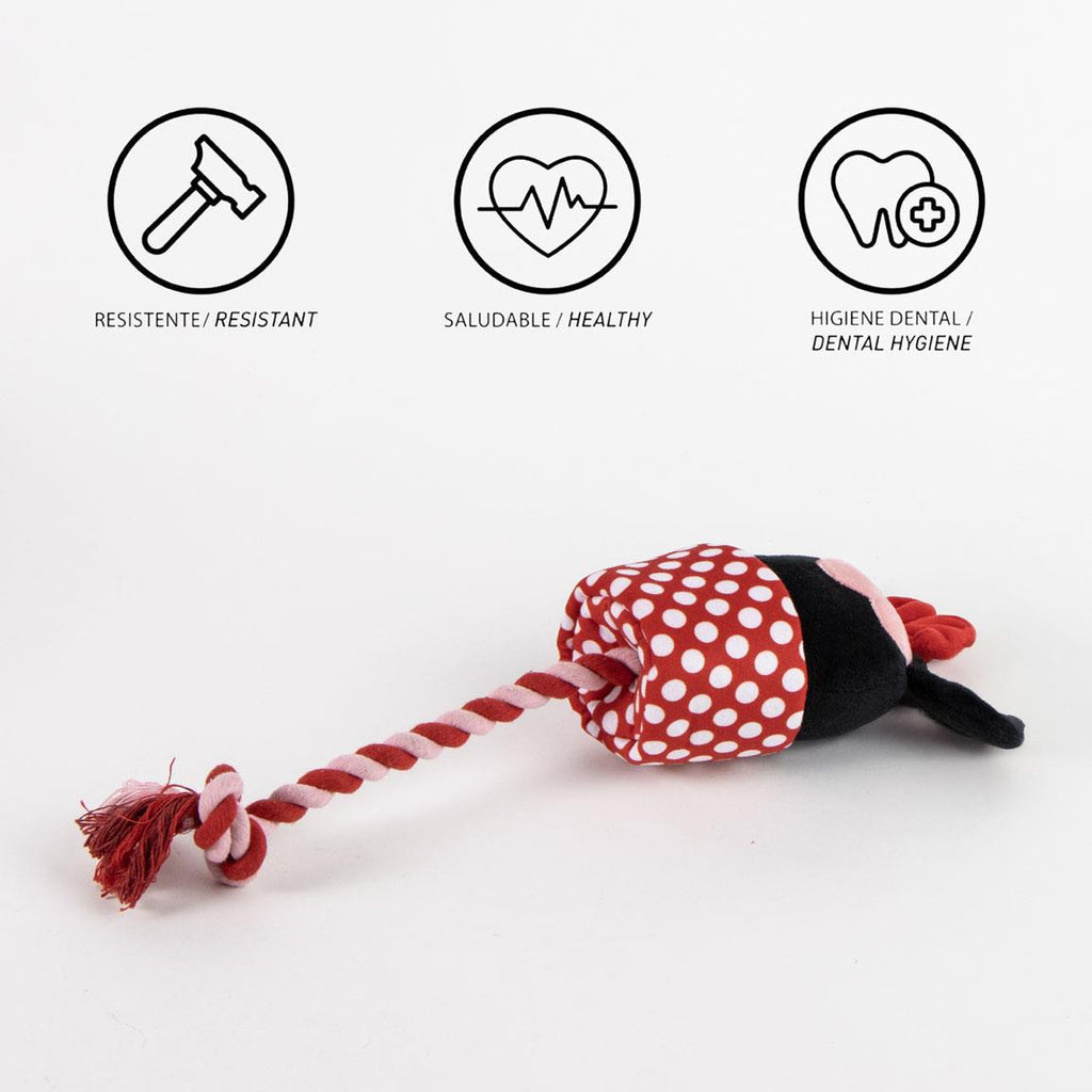 Cuerda dental para perro juguete minnie