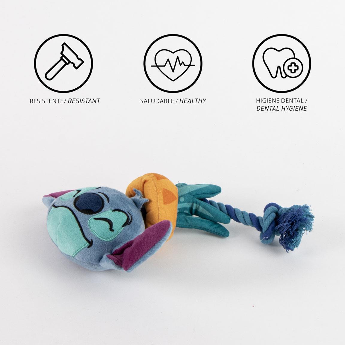 Cuerda dental para perro juguete stitch