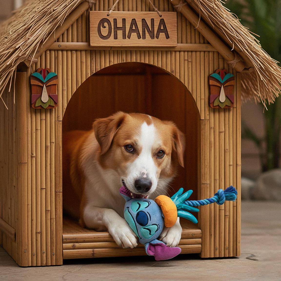 Cuerda dental para perro juguete stitch
