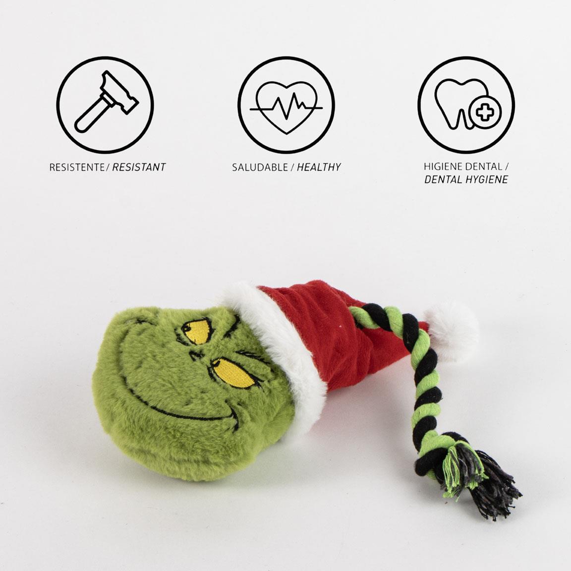 Cuerda dental para perro juguete the grinch