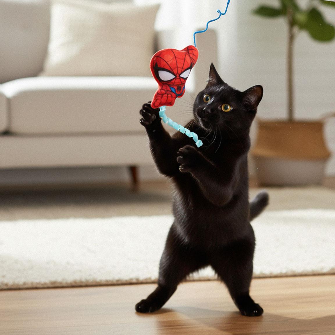Varita para gato spiderman