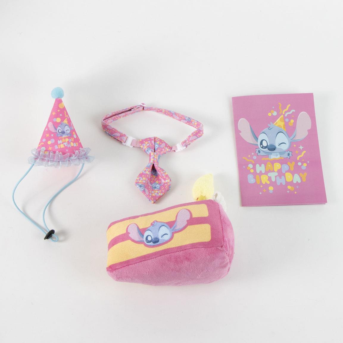 Set para mascotas cumpleaños stitch