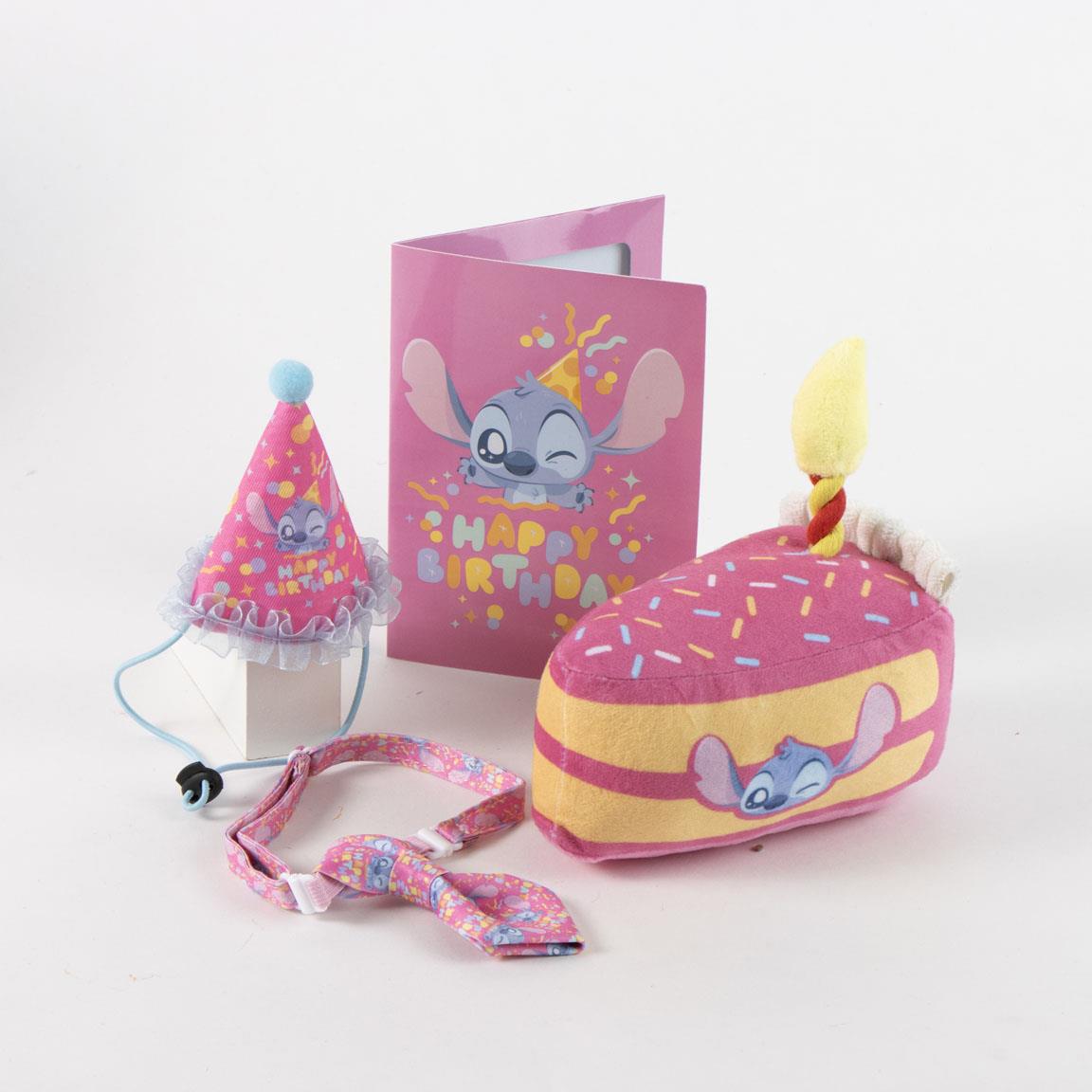Set para mascotas cumpleaños stitch