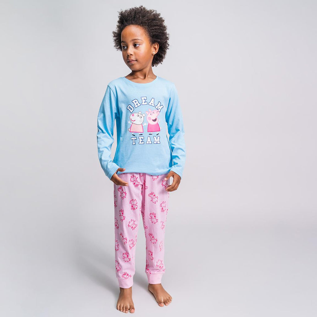 Pijama largo single jersey peppa pig