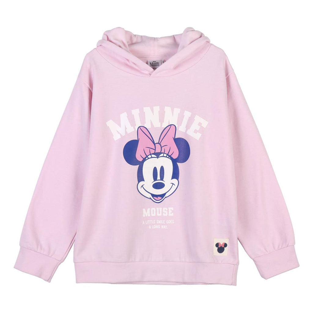 Sudadera con capucha cotton brushed minnie