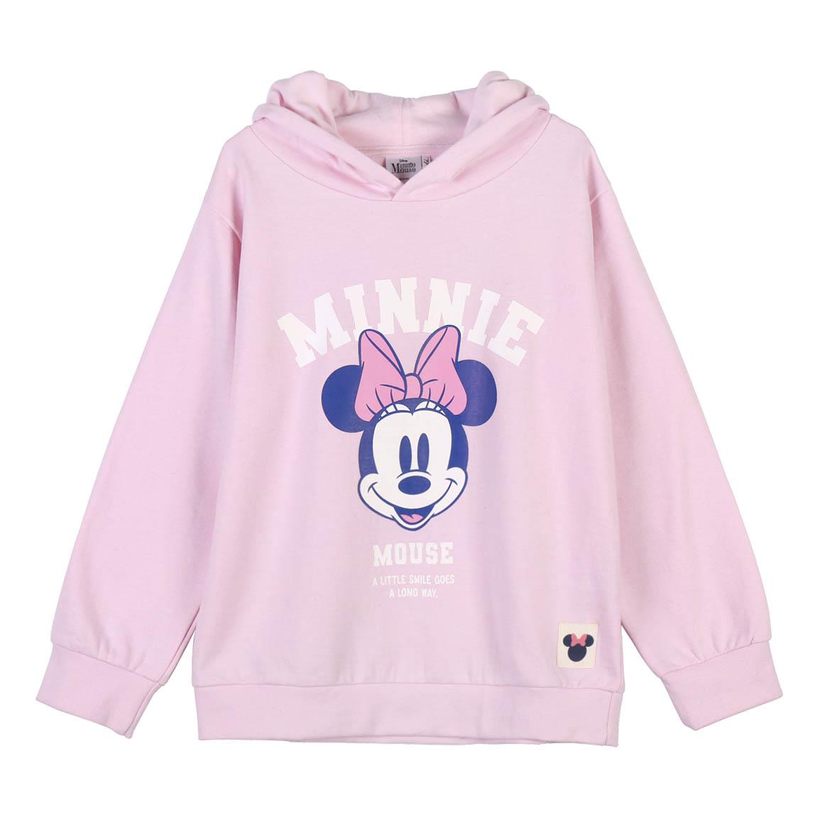 Sudadera con capucha cotton brushed minnie
