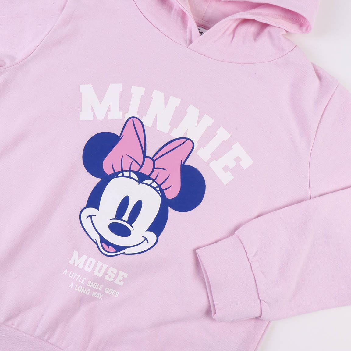 Sudadera con capucha cotton brushed minnie