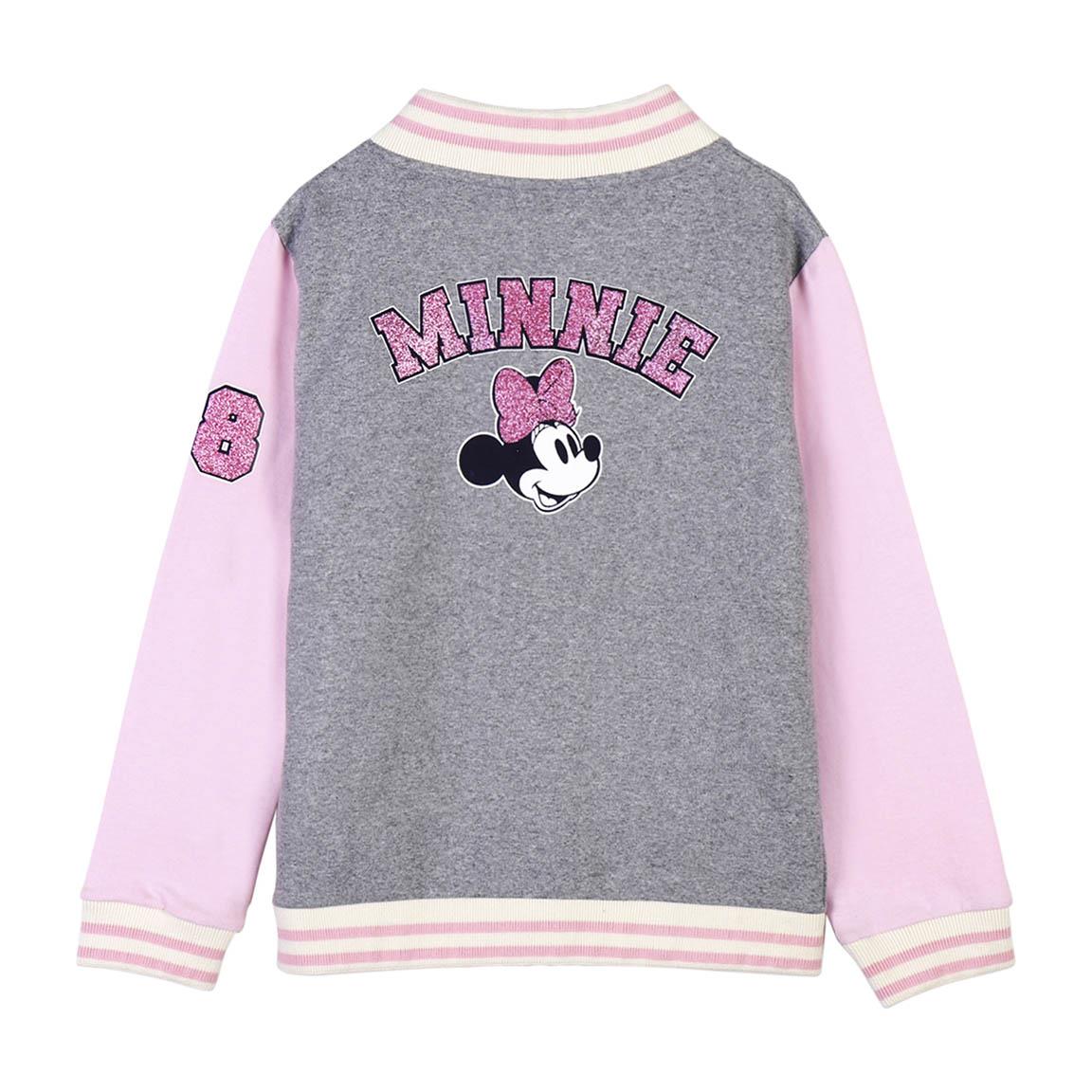 Sudadera con cremallera cotton brushed minnie