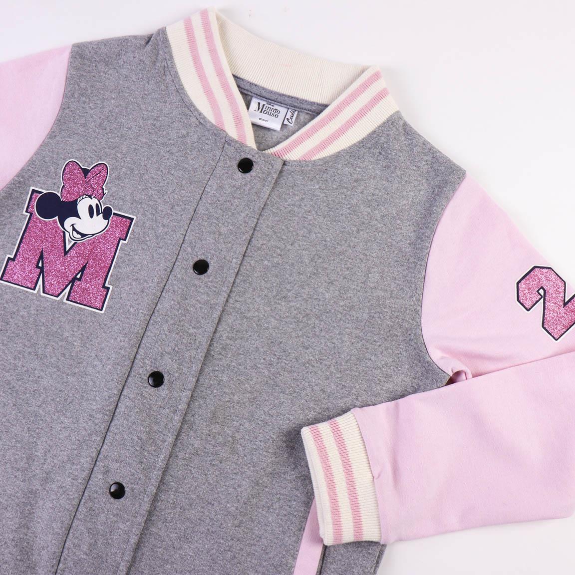 Sudadera con cremallera cotton brushed minnie