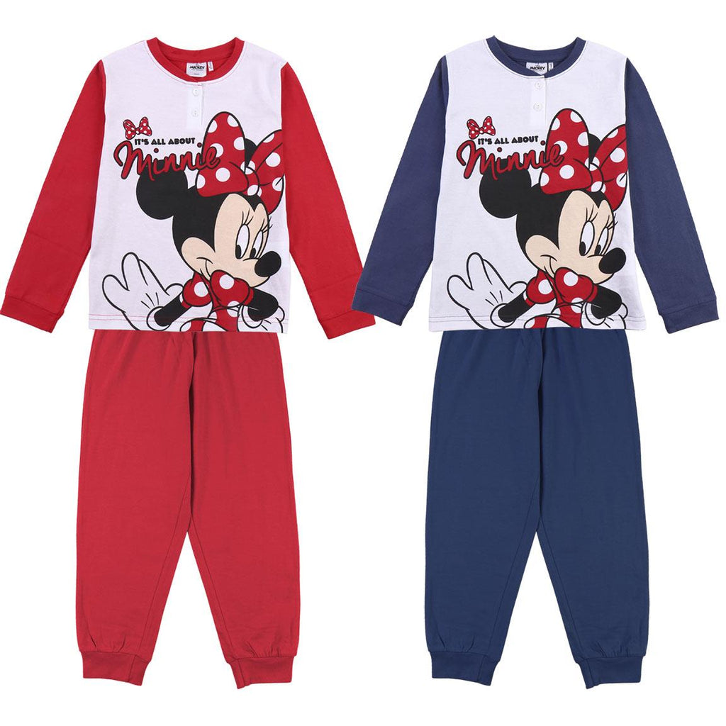 Pijama largo single jersey algodón minnie