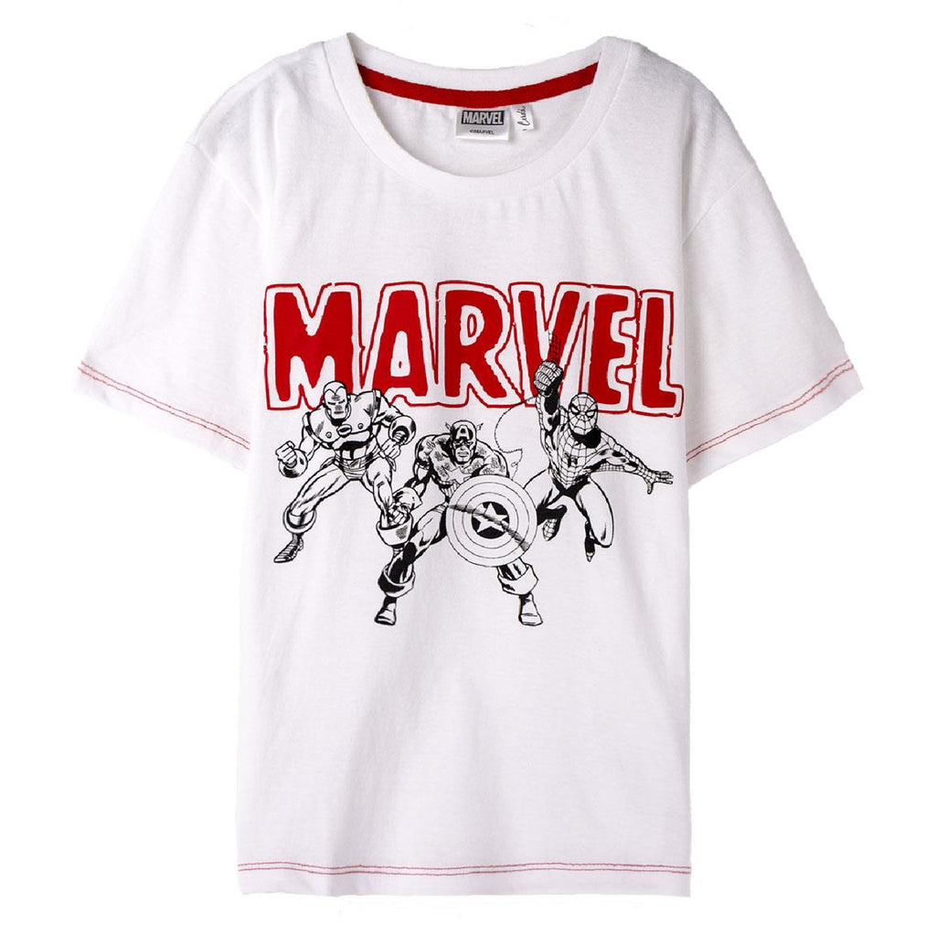 Camiseta corta single jersey marvel