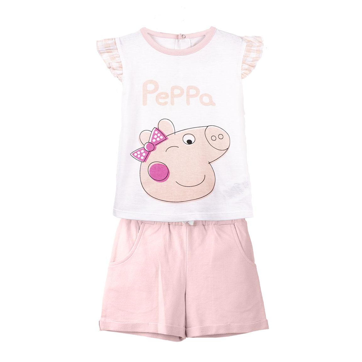 Conjunto 2 piezas french terry peppa pig