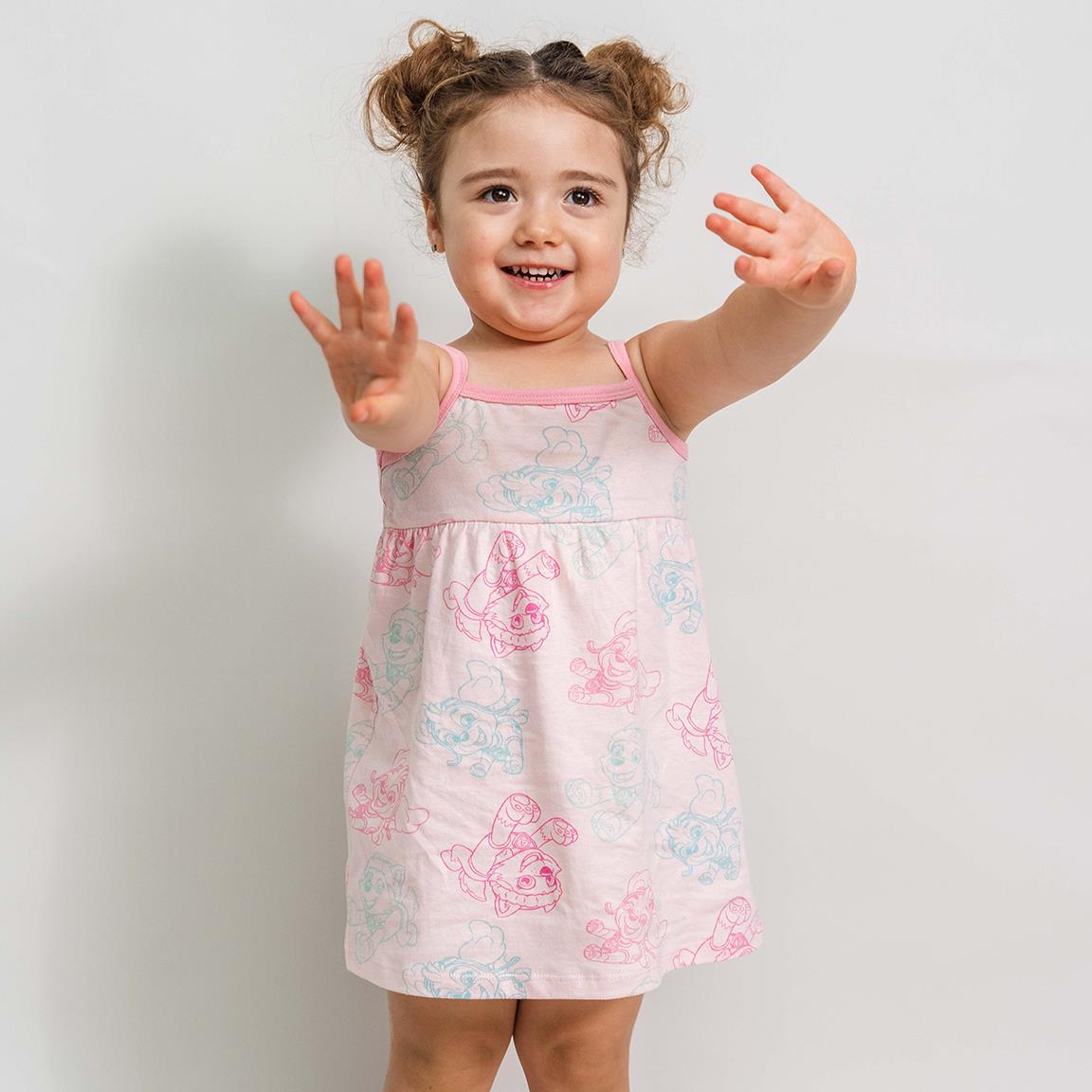 Vestido single jersey accesorios paw patrol