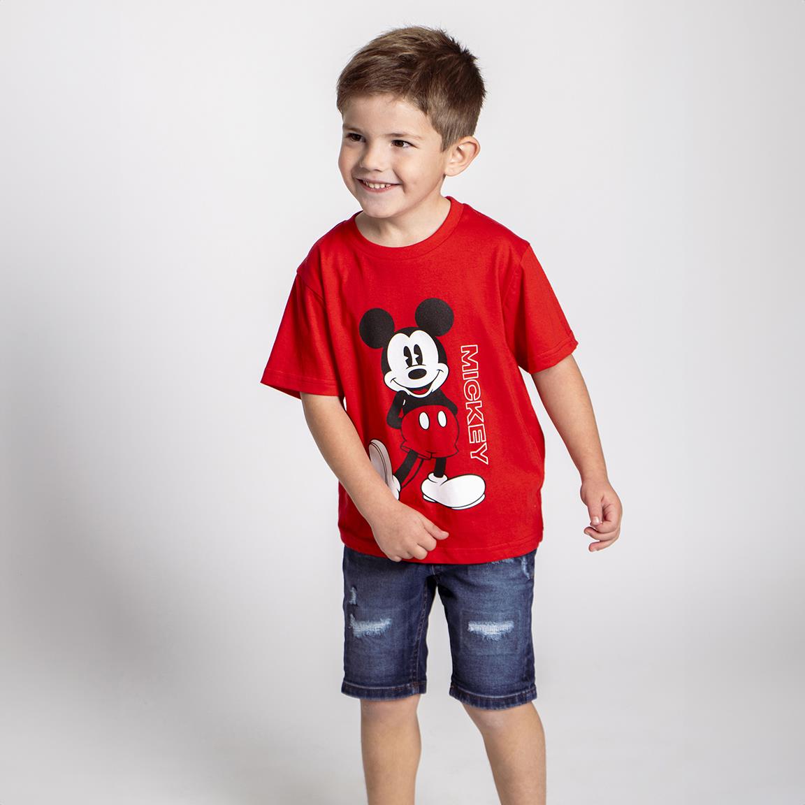 Camiseta corta single jersey mickey