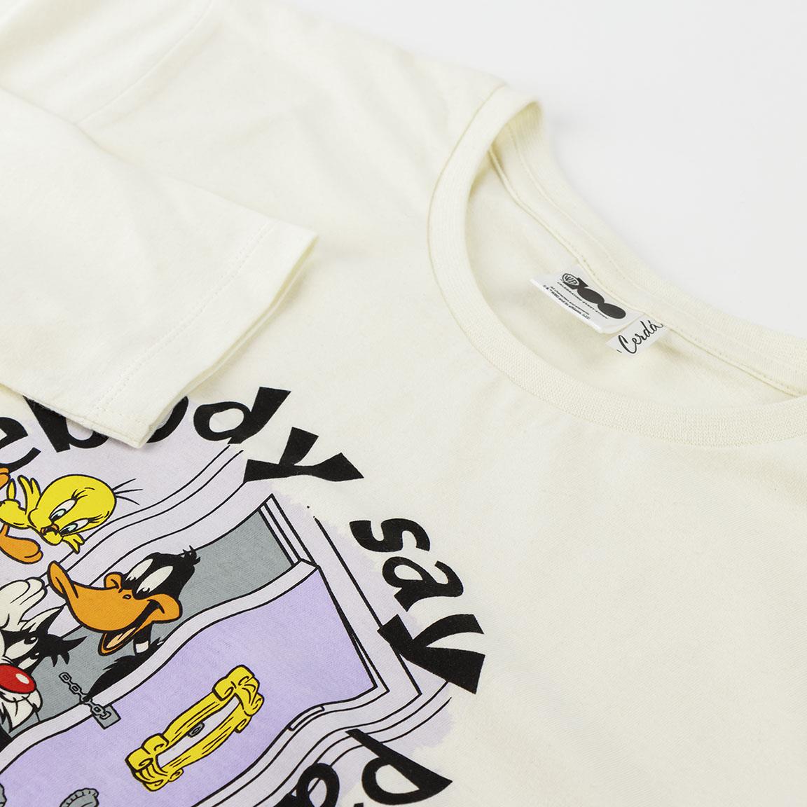 Pijama largo single jersey warner 100