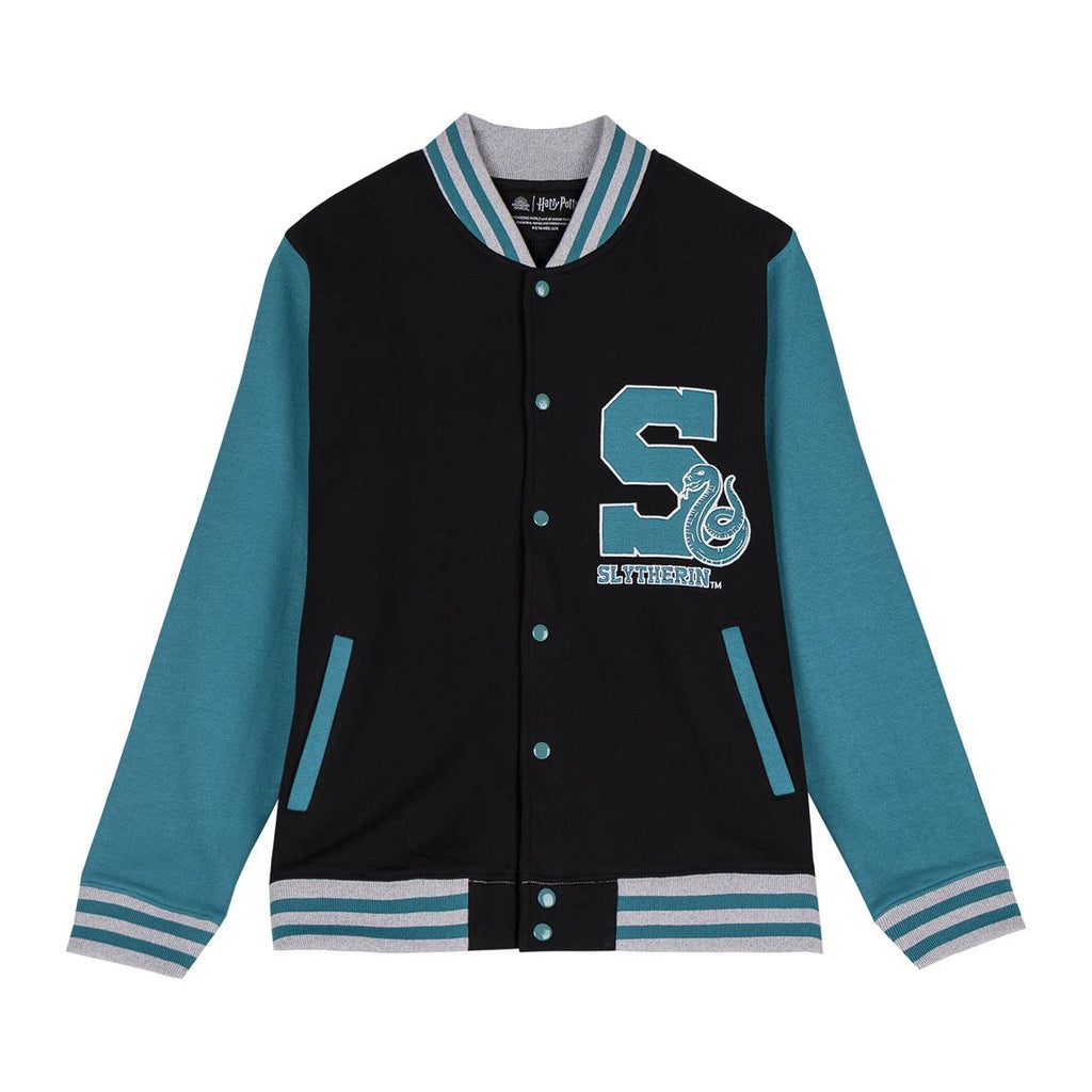 Sudadera con cremallera cotton brushed harry potter slytherin