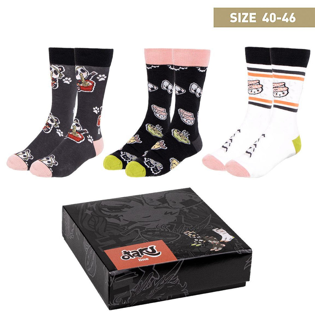 Pack calcetines 3 piezas otaku
