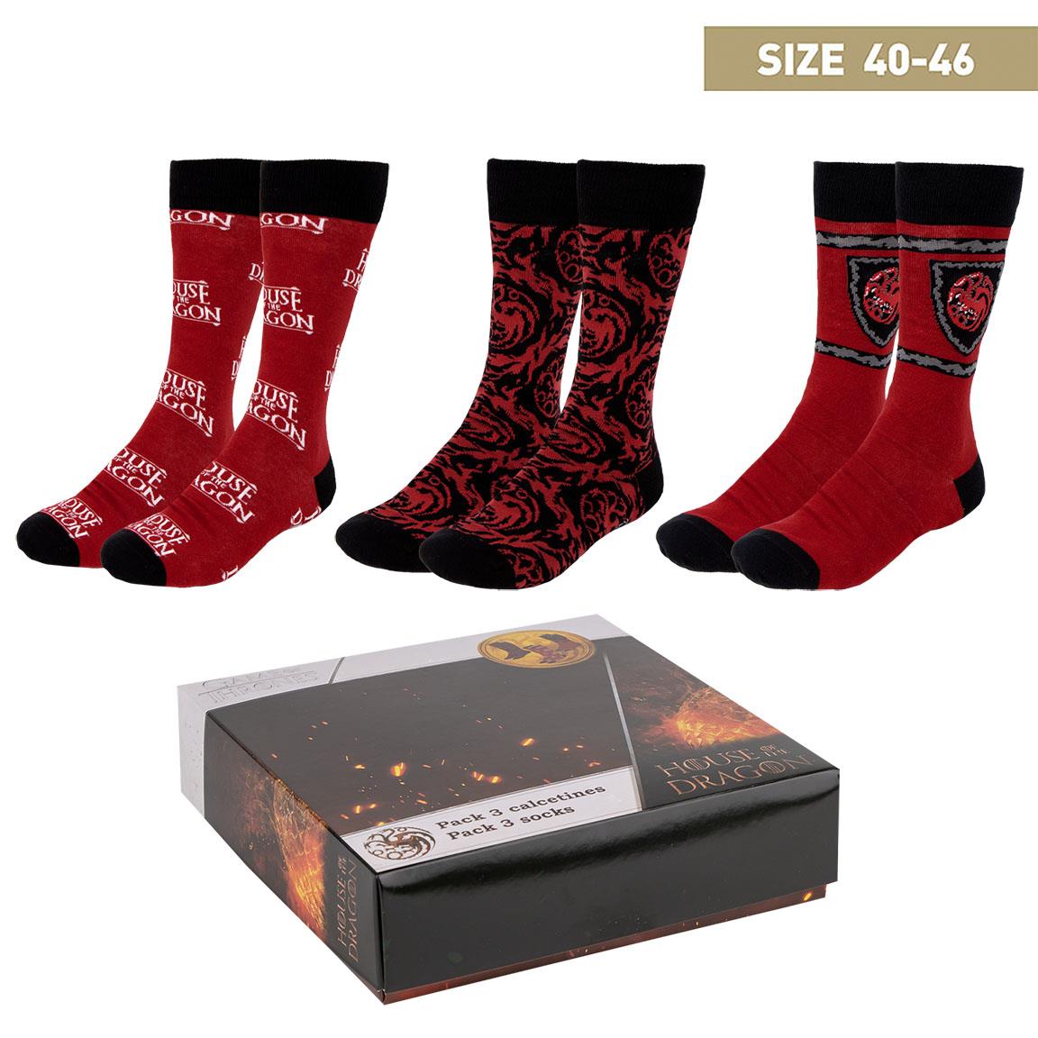 Pack calcetines 3 piezas house of dragon