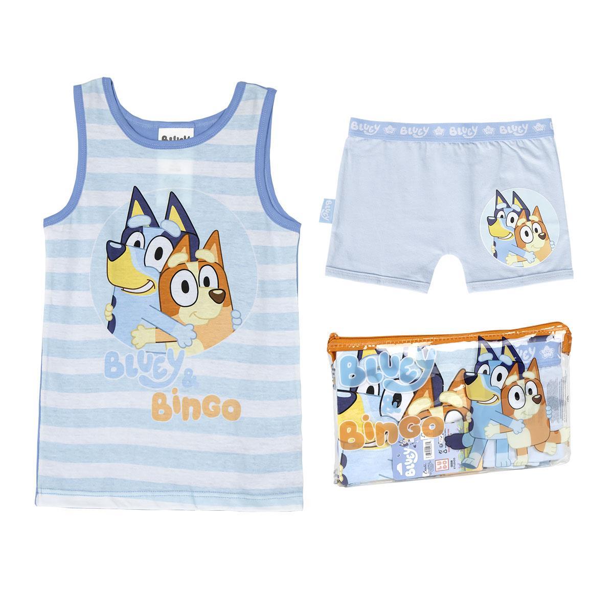 Pijama tirantes single jersey neceser bluey