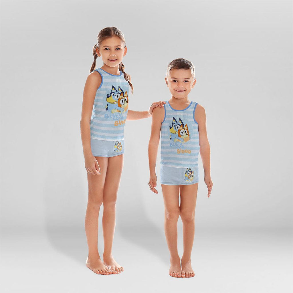 Pijama tirantes single jersey neceser bluey