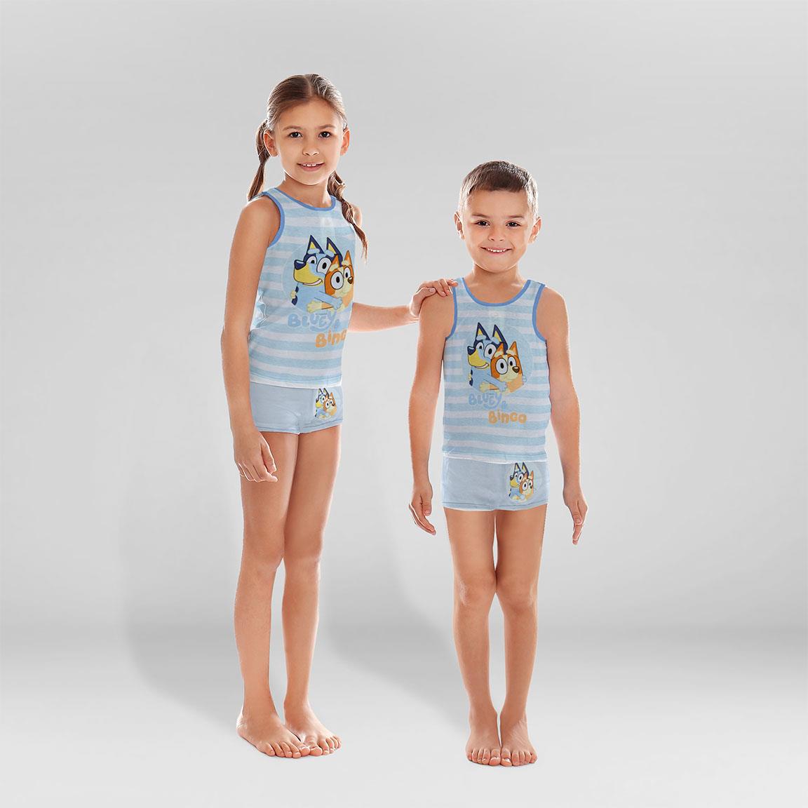 Pijama tirantes single jersey neceser bluey