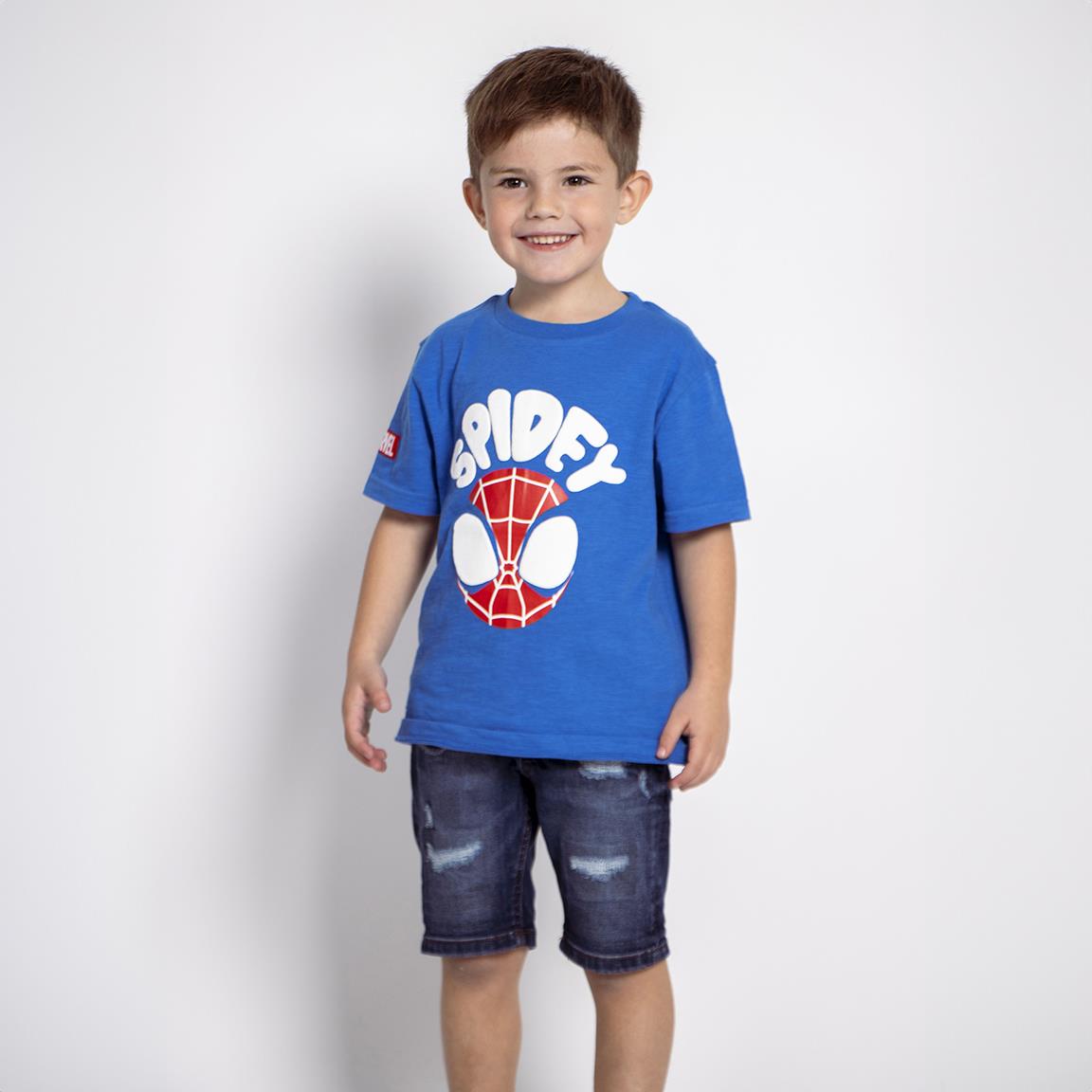 Camiseta corta single jersey spidey