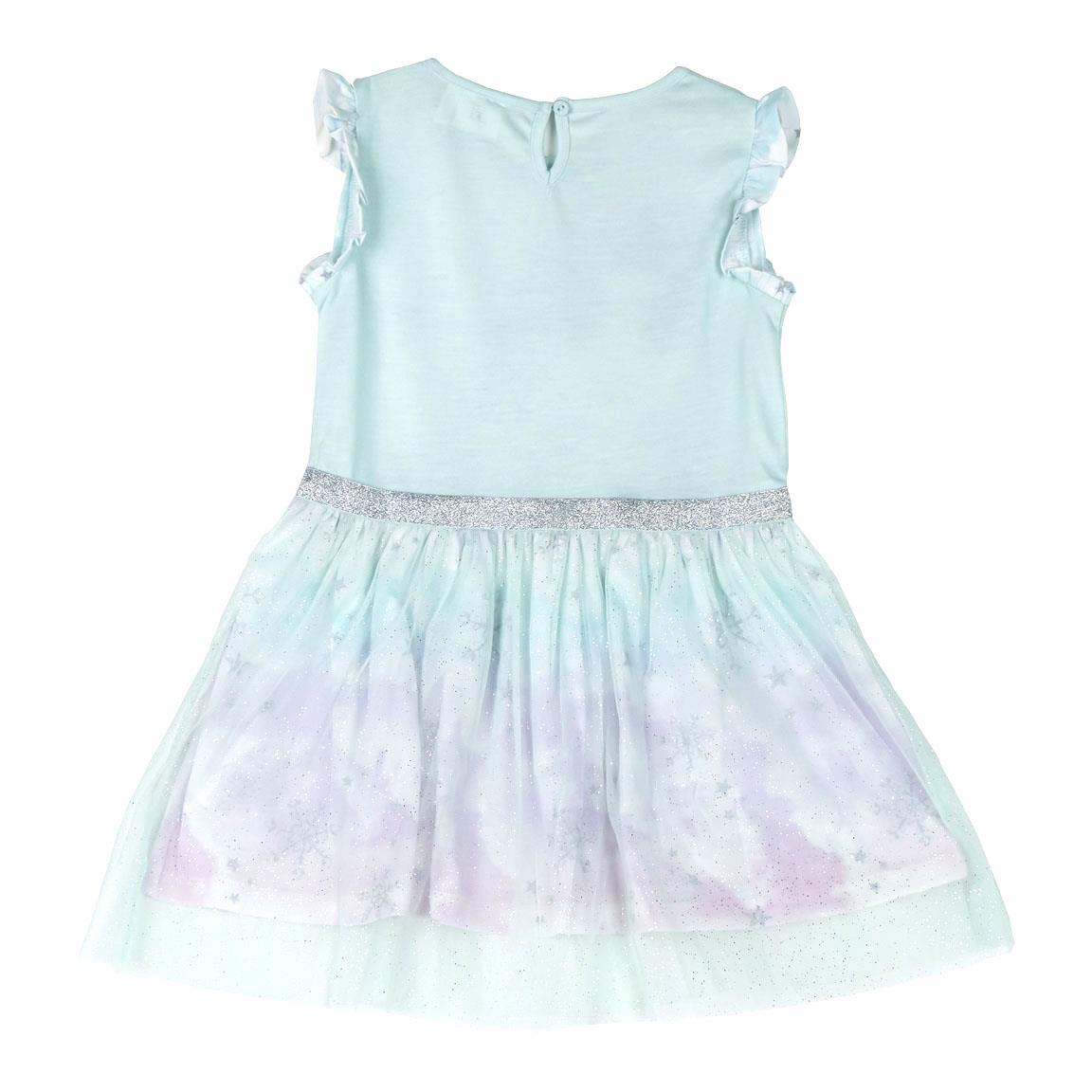 Vestido single jersey fantasia frozen