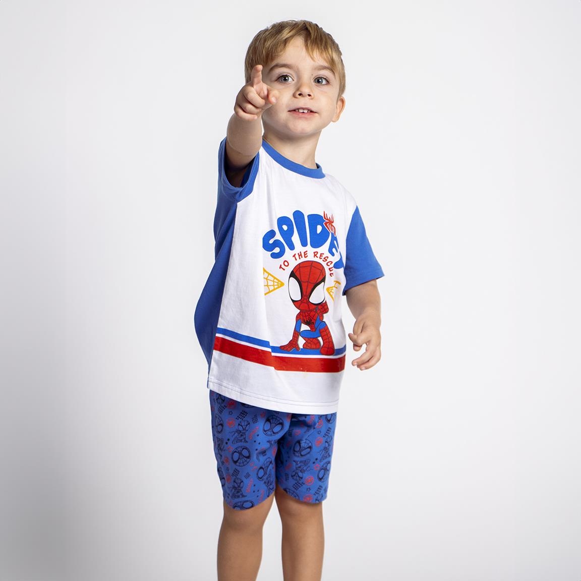 Pijama corto single jersey spidey