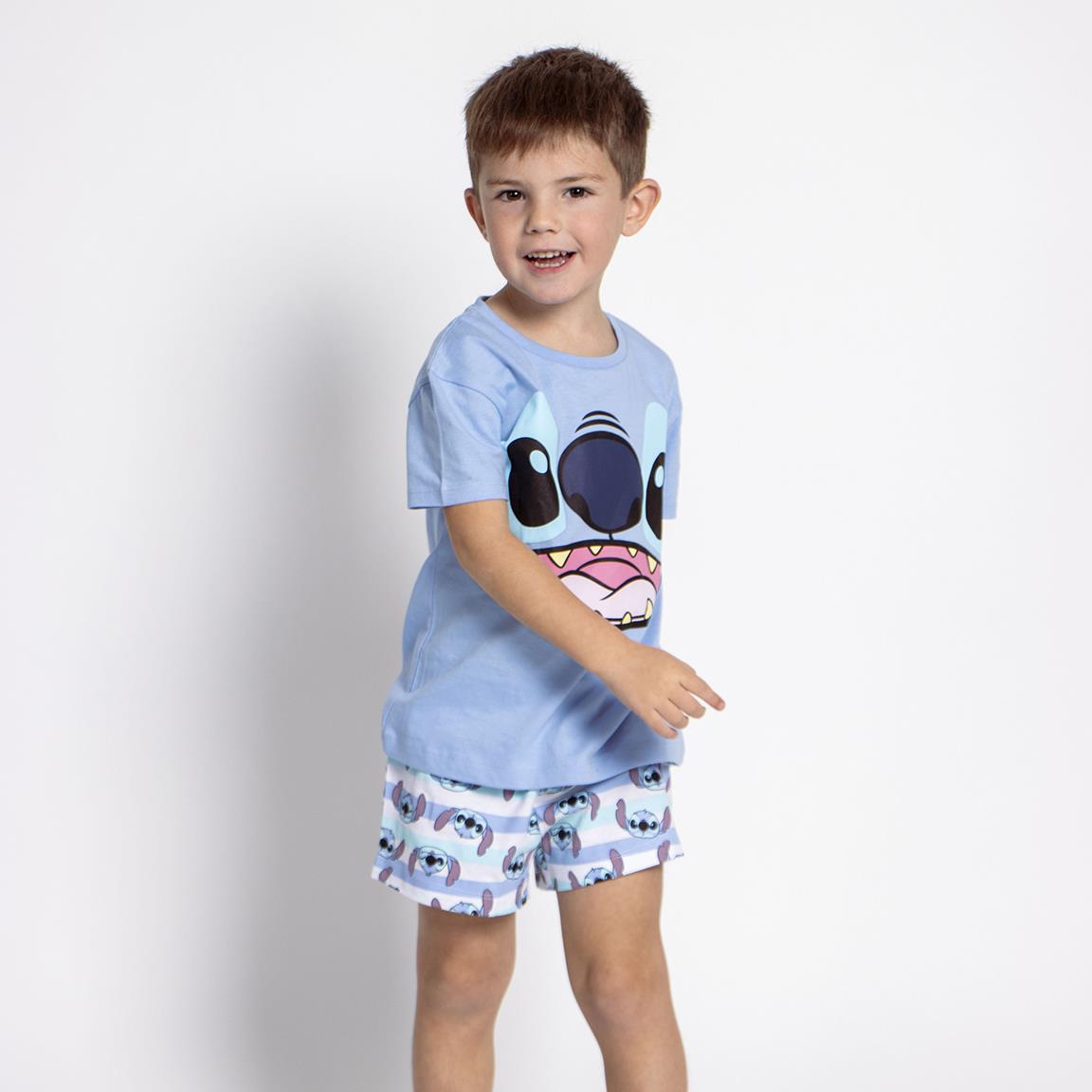 Pijama corto single jersey stitch