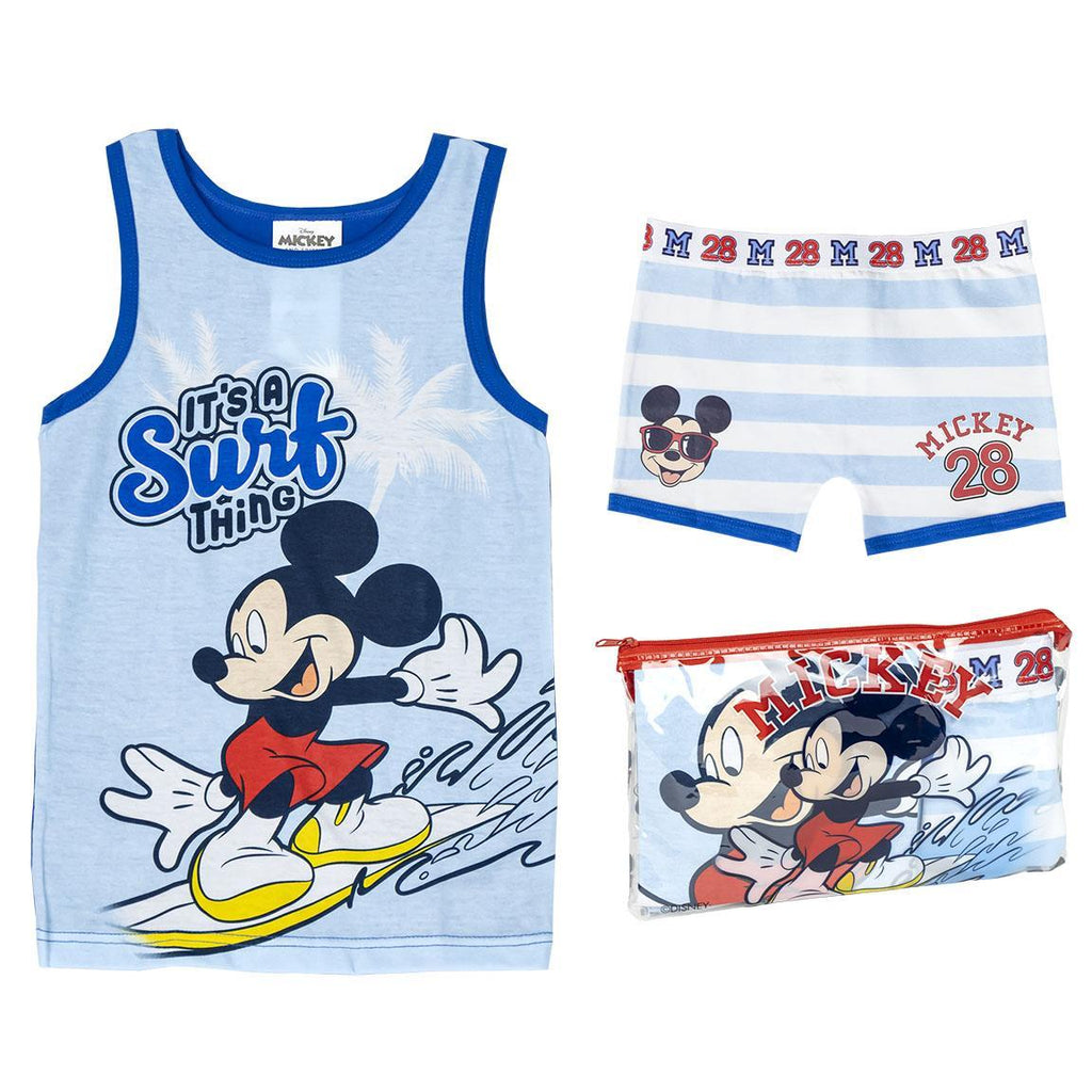 Pijama tirantes single jersey neceser mickey