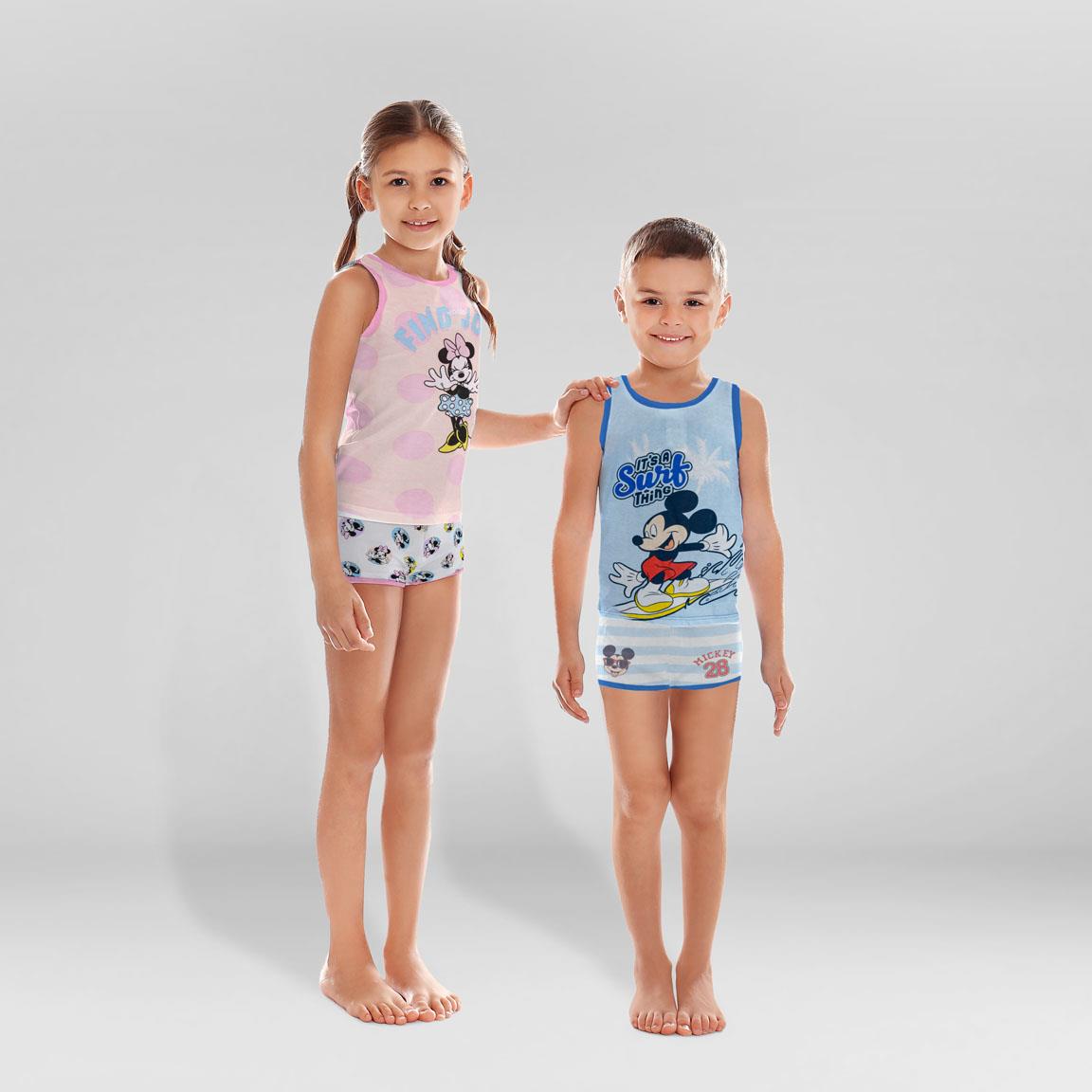 Pijama tirantes single jersey neceser mickey