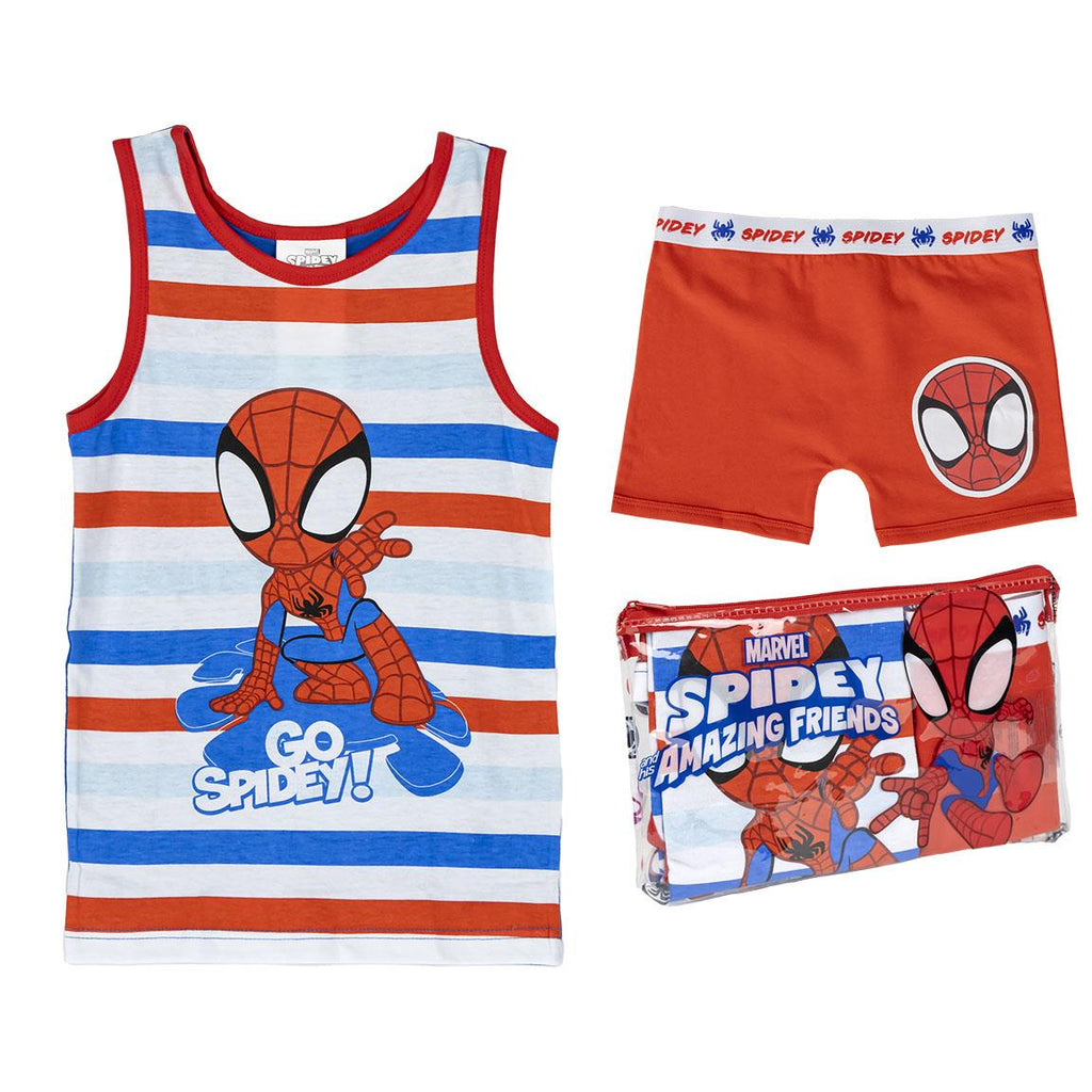 Pijama tirantes single jersey neceser spidey