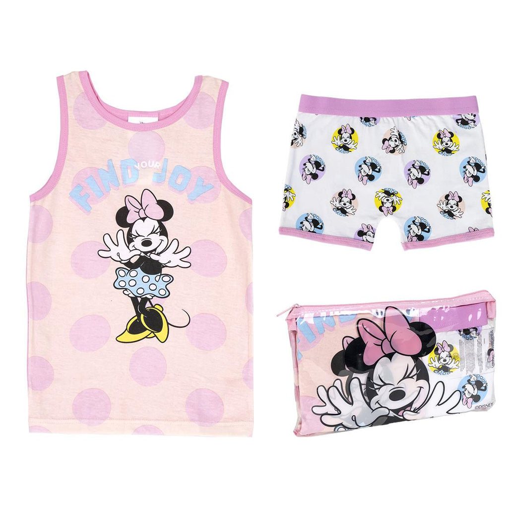 Pijama tirantes single jersey neceser minnie
