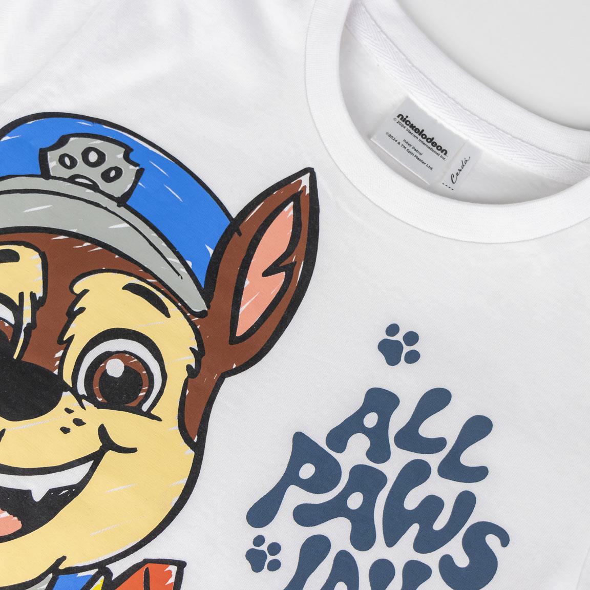Camiseta corta single jersey paw patrol