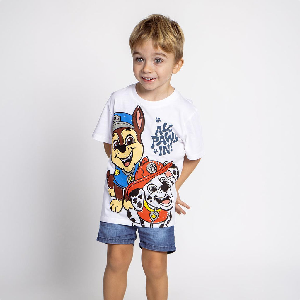 Camiseta corta single jersey paw patrol