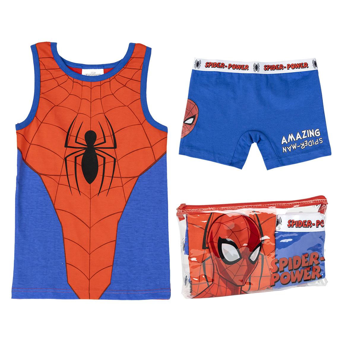 Pijama tirantes single jersey neceser spiderman