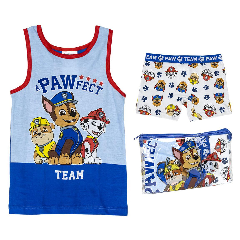 Pijama tirantes single jersey neceser paw patrol