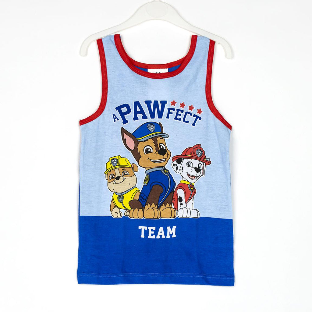 Pijama tirantes single jersey neceser paw patrol